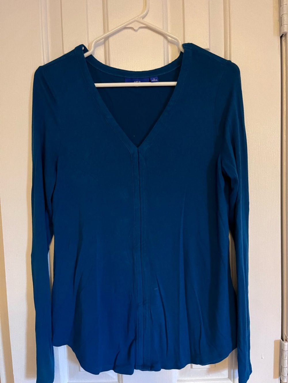APT 9 Teal Green Long Sleeve Blouse Women's Size S